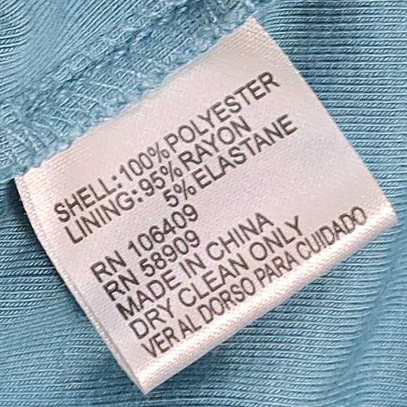 Gianni Binni Sleeveless Dress Women's Size Medium Teal Turquoise Summer Flowy - Picture 7 of 7